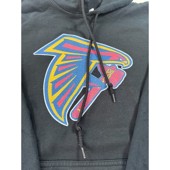 Men’s Black Atlanta Falcons & Braves Mashup Hooded Sweatshirt Size Large - Picture 3 of 6